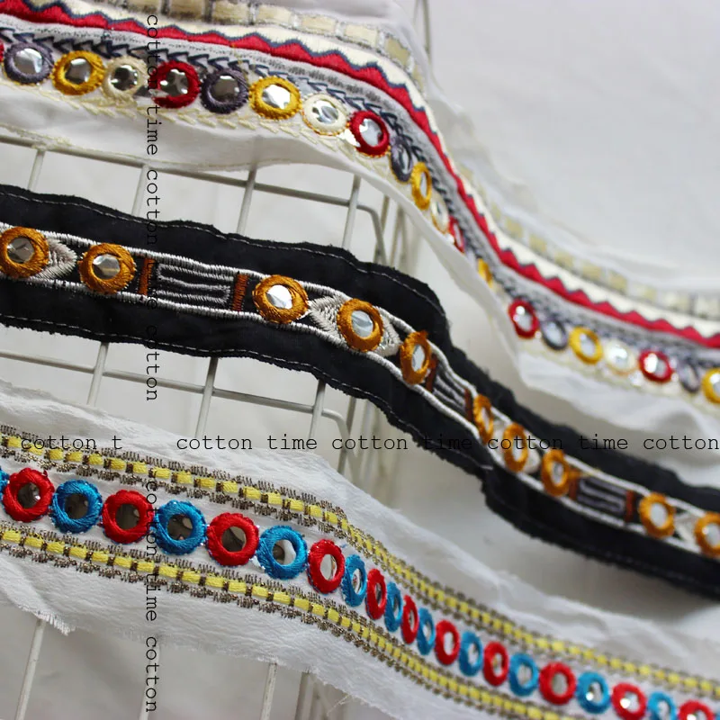4yards Indian Trim Kutchi Trim Embroidered Lace 5cm wide Boho lace
