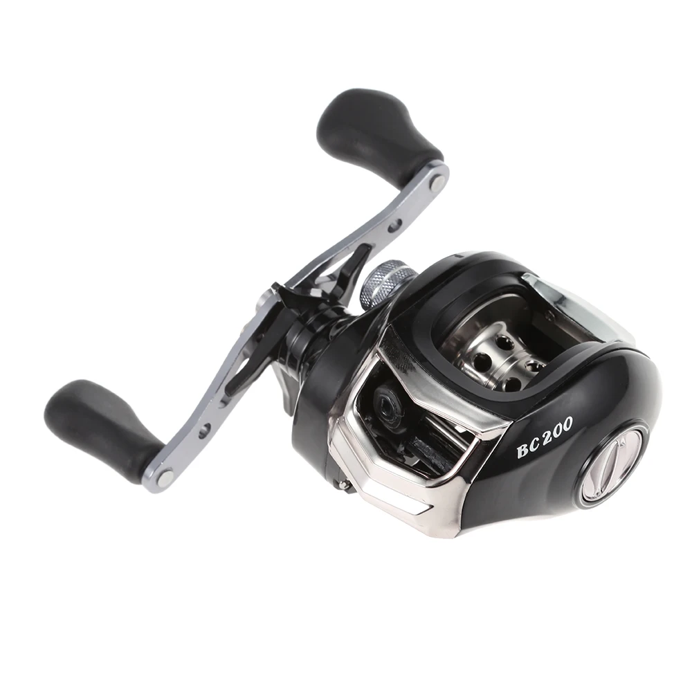 Lizard 17+1 Ball Bearings Baitcasting Reel Fishing Wheel 7.1:1 Left//Right Hand