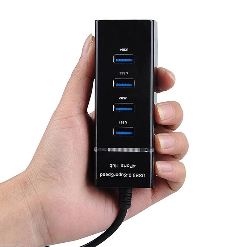 Высокоскоростной USB концентратор Chielecnal с 4 портами 3 0 зарядкой питания и