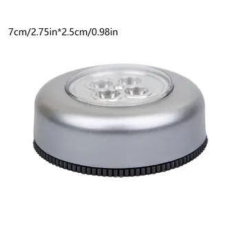 

4 LED/3LED Touch Light Home Kitchen Under Cabinet Closet Push Stick On Lamp Wardrobe Stick Touch Lamp LED Light Lamparas