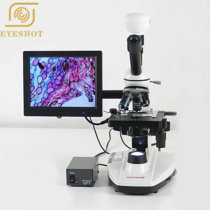

Professional Biological Microscope with Double Layer Mechanical Stage Oil Immersion NA1.25 Condenser Camera For Sperm,Blood