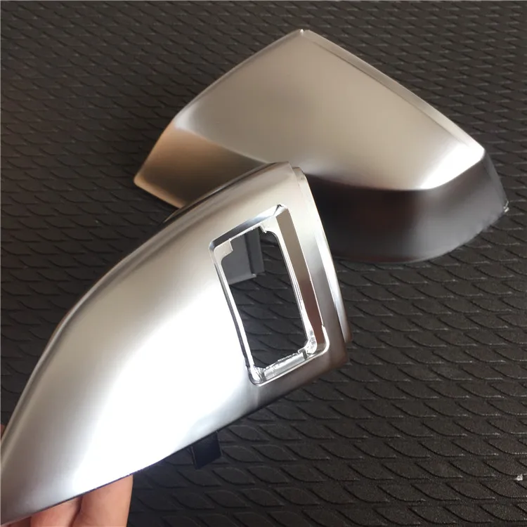 Для Audi Q7- Chrome Зеркало заднего вида В виде ракушки - Цвет: Side auxiliary hole