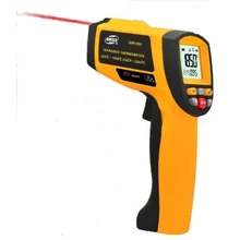Портативный инфракрасный термометр Диапазон температуры 200~ 1850 Цельсия 0,1 до 1,00 Регулируемый измеритель температуры тестер