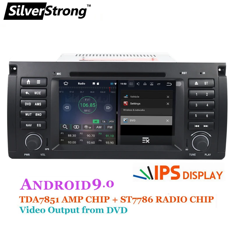 SilverStrong 1din Android 8 1 автомобильный DVD для BMW E53 E39 X5 тюнинга M5 аксессуары навигации|car dvd