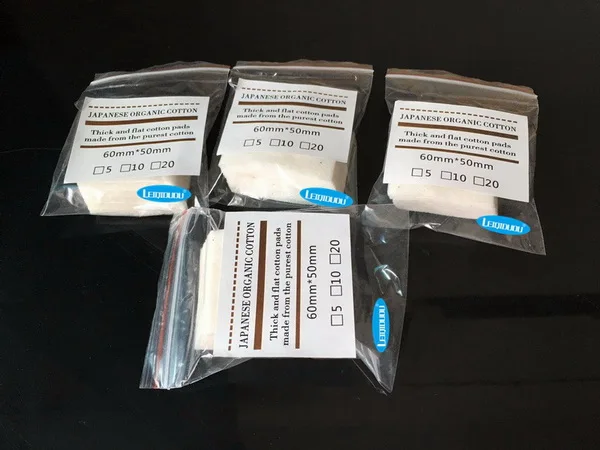 

leiqidudu 10pcs/bag Japanese pure organic cotton Wicks cottons fabric japan For DIY RDA RBA Atomizer Ecig Coil e cigarette