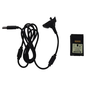

For Microsoft Xbox 360 Wireless Controller 4800mAh Rechargeable Battery Pack Kit + Charging Charger cable