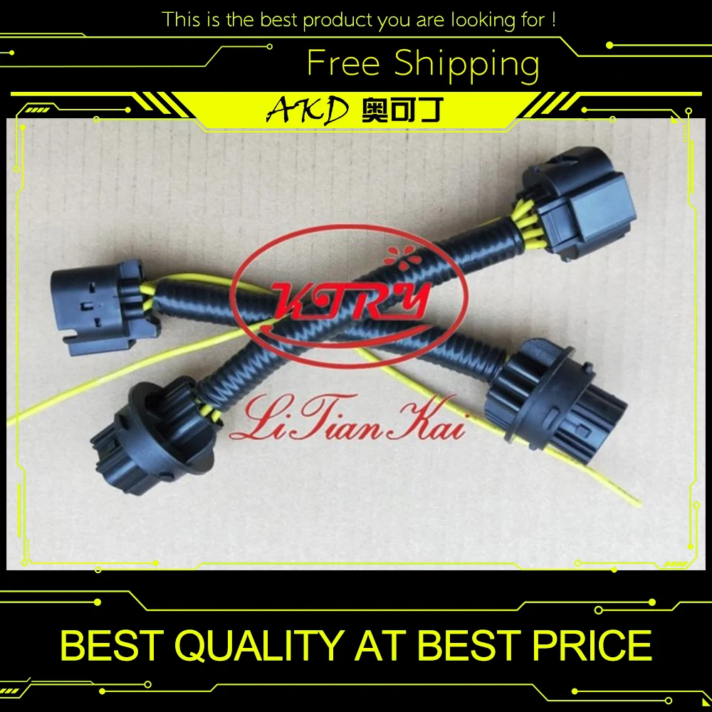 

AKD Car Styling Head Lamp adapter for Elantra Headlights LED Headlight plug and play wire connector