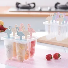 Форма для мороженого, форма для мороженого на палочке, форма для мороженого, аксессуары, фламинго, домашний кубик для льда, силиконовая форма для мороженого