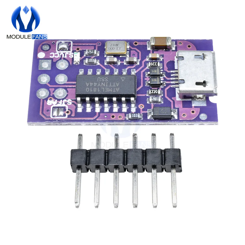 Микро usb Tiny AVR ISP ATtiny44 ATTiny45 ATTiny85 USBTinyISP программатор модуль для Arduino IDE Bootloader