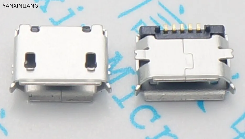 

20pcs micro USB female socket 5pin SMD Short needle Copper shell Data port Charging port MK5P mini usb connector