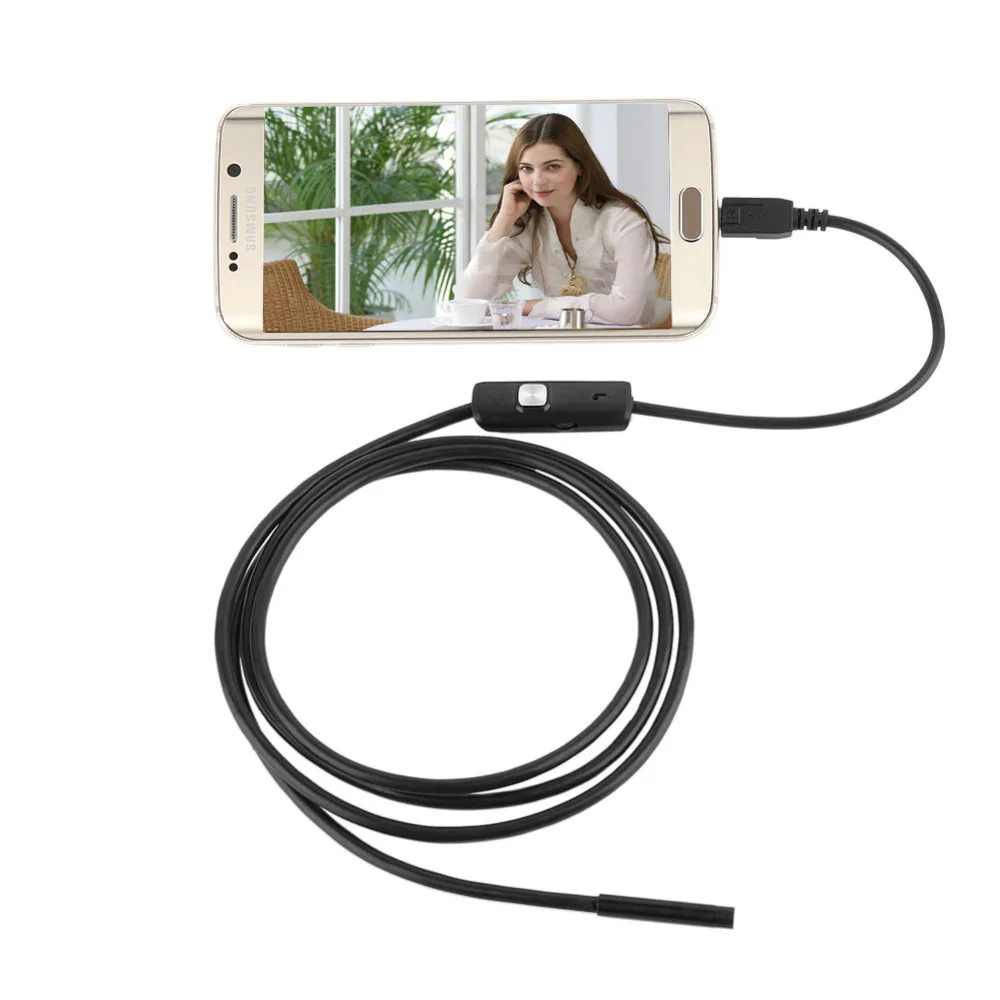 1 м 1,5 м 2 м 3,5 м 5 м Универсальный Водонепроницаемый эндоскоп портативный мини USB инспекционный бороскоп камера для Android мобильного телефона