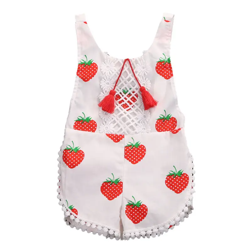 strawberry romper baby