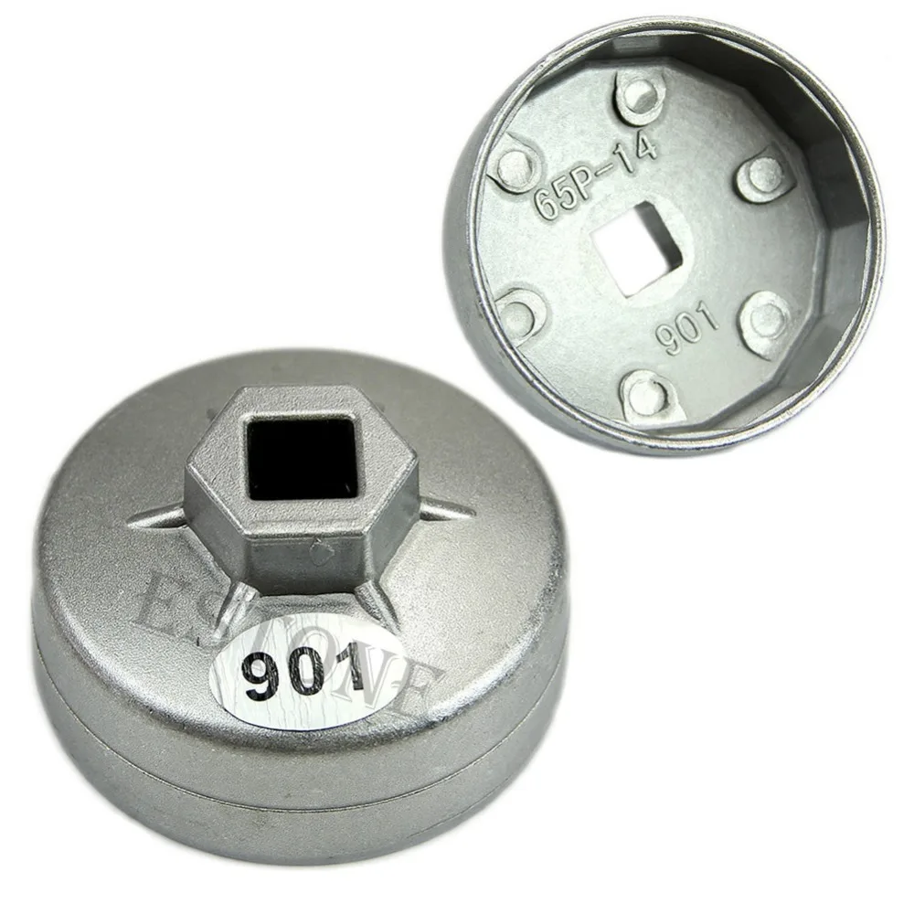 

2017 New 1/2 Square Drive 65mm 14 Flutes End Cap Oil Filter Wrench Auto Tool For Toyota MAR20
