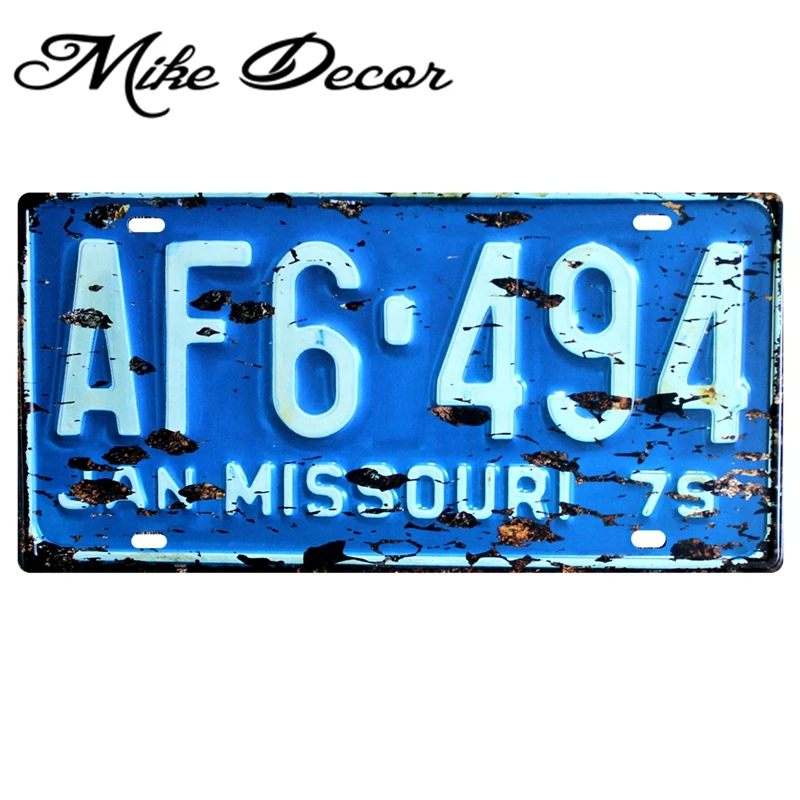 

[ Mike86 ] Missouri License Plates Pub decoration Metal signs D-69 Mix order 30*15 CM