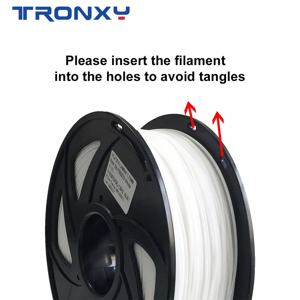 Materiais de Impressão para a Impressora Extrusora de Plástico Milímetros Filamento Tronxy kg 3d Caneta Acessórios Black White Eua Naturewors Pla 1.75 1 - Imagem 4