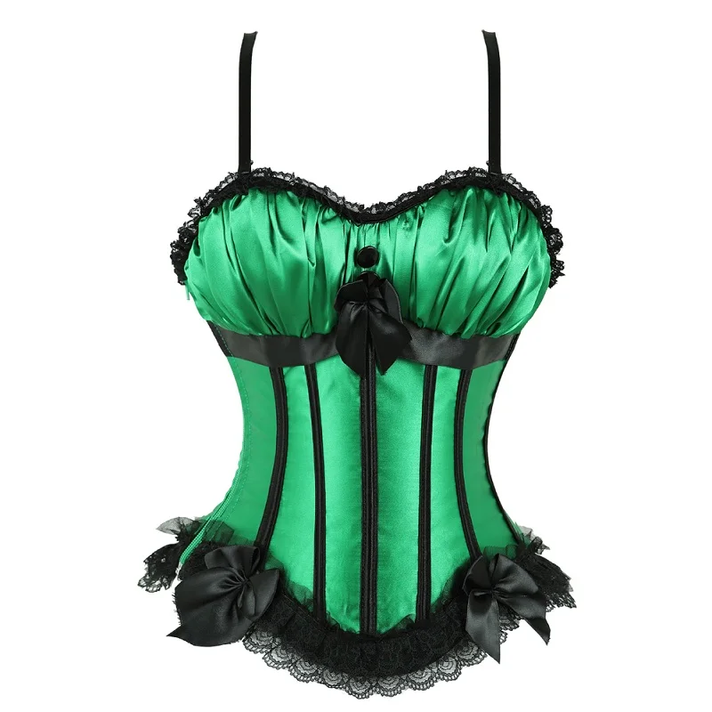 Women Burlesque Costume Emerald Green Plus Size