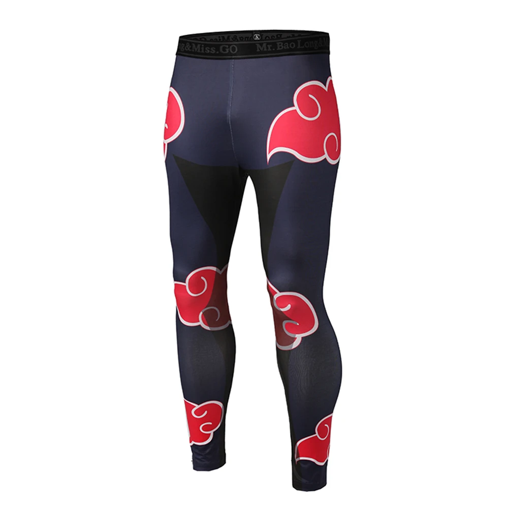 

Spring new Naruto Uchiha Itachi stretch tight yoga pants digital 3D printing sports fitness pants Costume Anime Cosplay