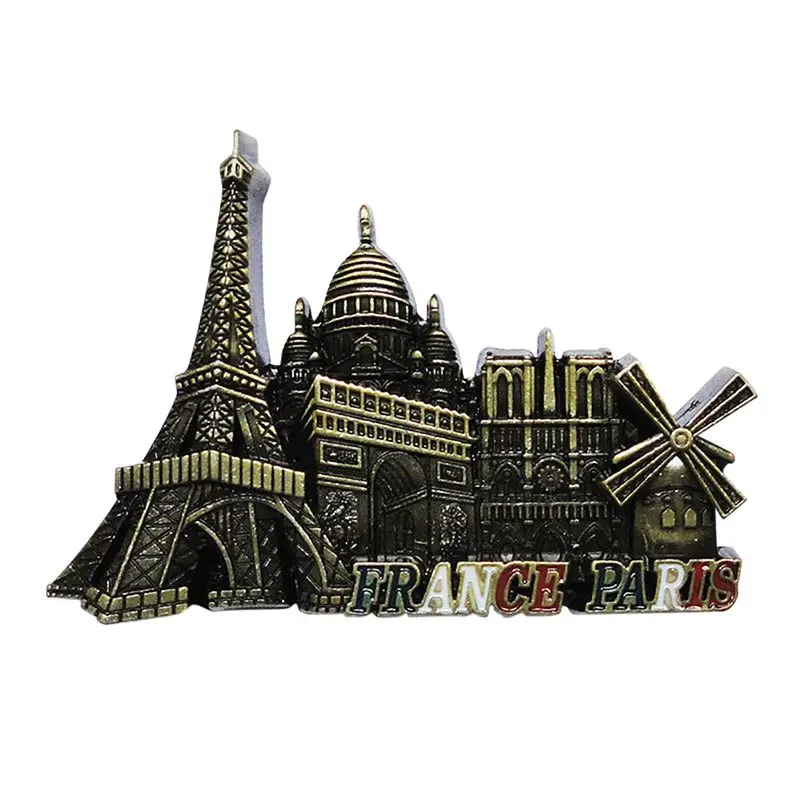 

3D Paris Tower Fridge Magnet French Famous Building Model Refrigerator Magnets Souvenir Kitchen Magnet Sticker Home Decorations