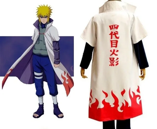 Details about / Naruto0 Fourth Hokage Yondaime Hokage Minato Namikaze Cosplay Cloak Cape