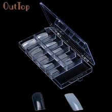 Beauty Gril 100Pcs 10 sizes Acrylic False Fake Acrylic Natural Nail Art Fingernail Full French False