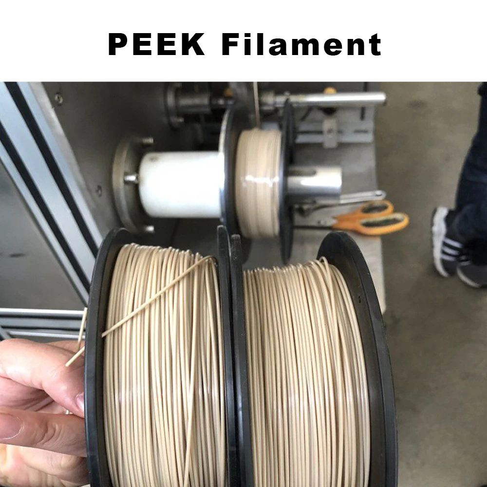 FLEXBED PEEK высокотемпературная нить 1,75 мм Чрезвычайно прочная, термостойкая, химически устойчивая нить для 3D печати 250 г