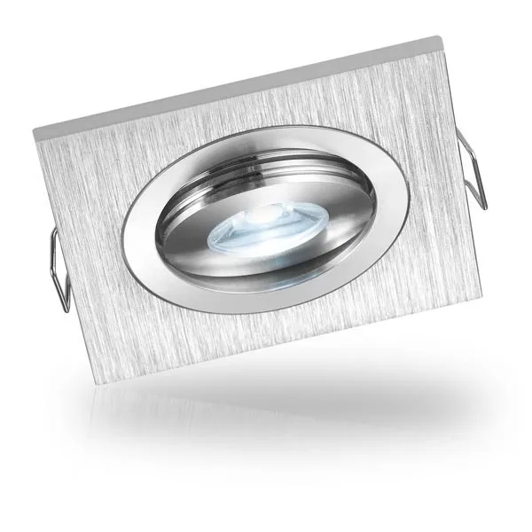 10 шт. мини-кисти серебристого цвета высокой мощности Светодиодный 3 Вт Встраиваемый светодиодный потолочный светильник