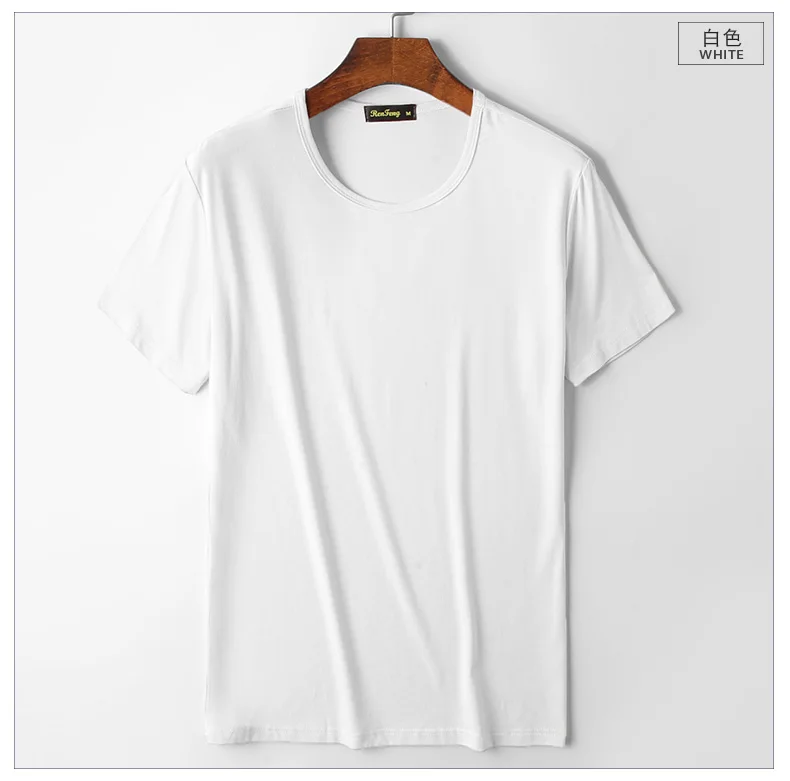 2018 Summer New Heavy Streetwear Solid Cotton Mens T Shirts Depeche Mode Style Brand Tee Shirt Homme Slim camiseta (3)