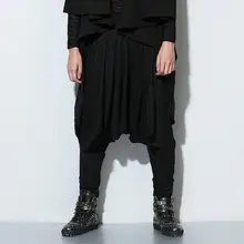 Свободный размер/горячая весна/осень Мужская Новая мода Рок Хип-хоп брюки для отдыха