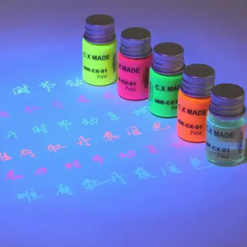 

7ml Bottled Glass Non Carbon Luminous Fluorescence Fountain Pen Ink Refill Writing School Student Stationery Office Supplies