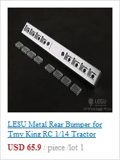 LESU металлический передний бампер для Tmy King GL RC 1/14 тягач Автомобиль DIY TH02304