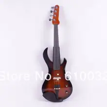 4/4 электрическая скрипка из твердой древесины 20-29# желтый и черный цвет Гитара шеи 4 струны