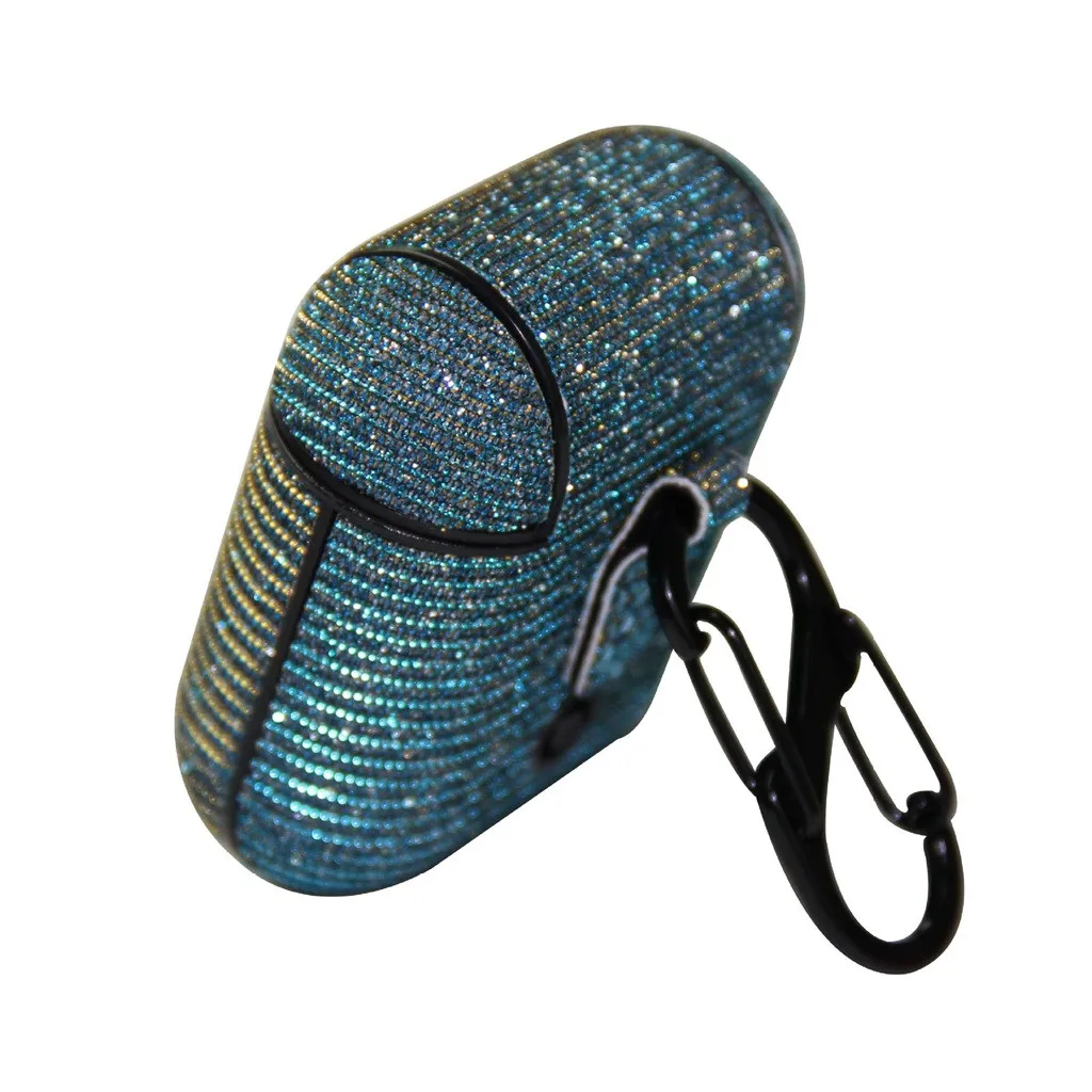 For Apple Bluetooth Wireless Earphone Glitter Sparkle Stars Bling Case Cover Skin Case Cover Skin for Apple AirPods 1th