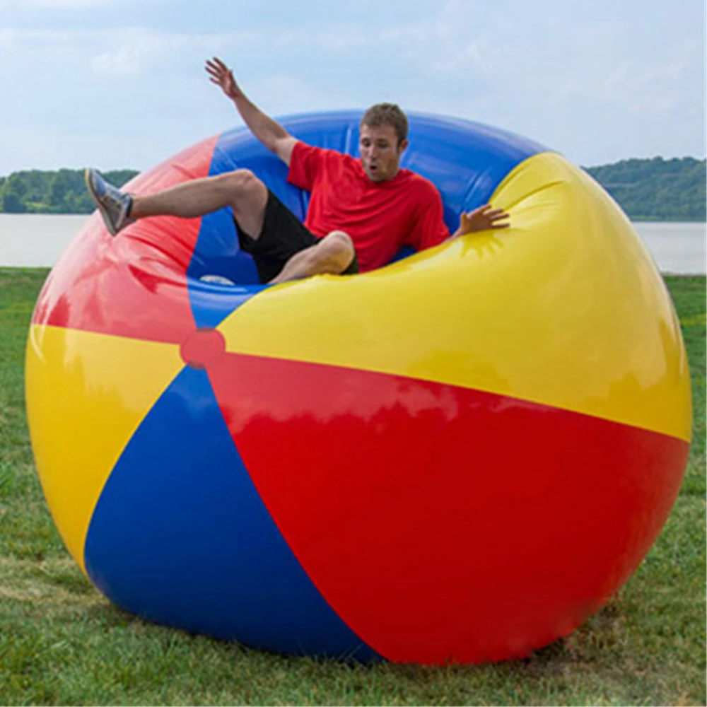 

2 M Giant Colorful Beach Volleyball Inflatable Beach Ball Swimming Pool Inflated Toy Balls Summer Holiday Outdoor Fun Hot Toys