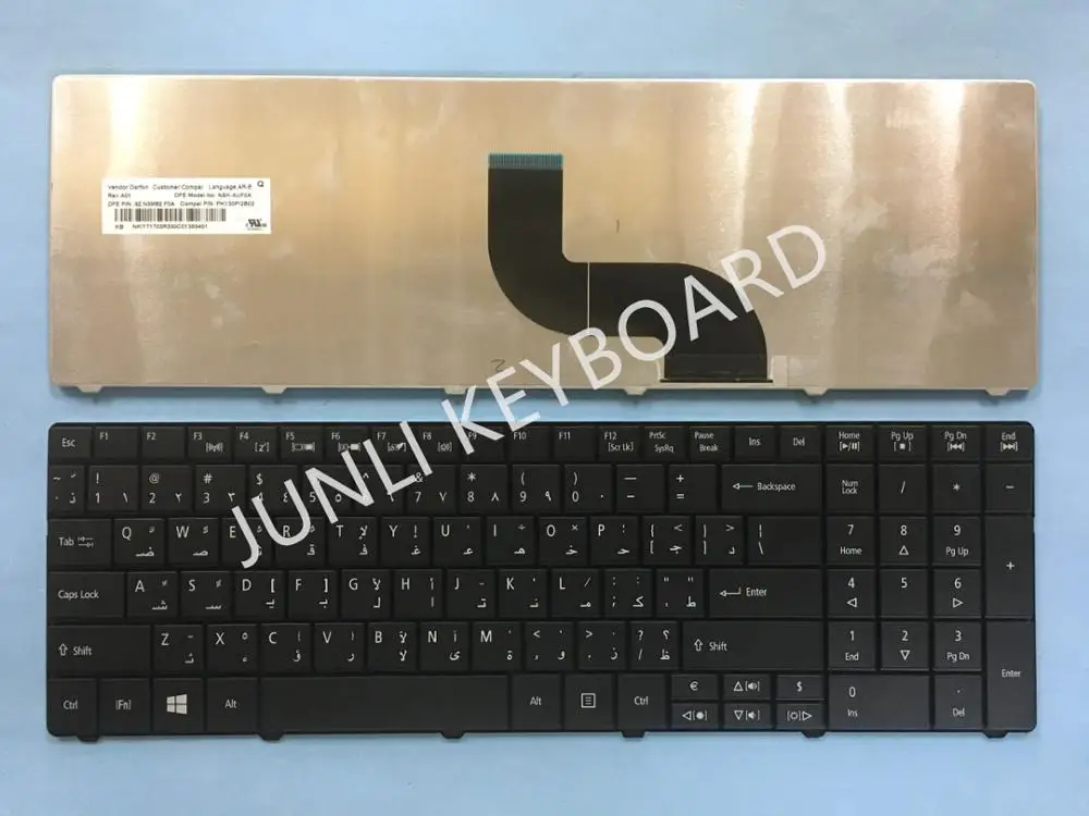 JUNLI клавиатура для Acer Aspire E1-521 E1-531G E1-571 E1-571G E1-772 Арабская AR черная | Компьютеры и