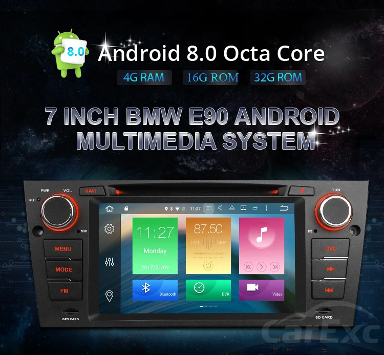 Sale Octa-Core Android 9.0 FOR BMW 3 Series 320I 325I 330I 335I 2005-2011 E90 E91 E92 E93 Car Radio DVD GPS Navigation System Carplay 1