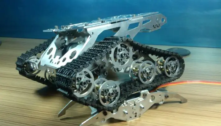 DIY 499 AlloyTank chassis/tracked car for remote control/robot parts for maker DIY/development kit diy tracked robot