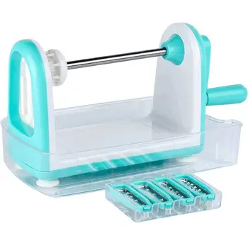 

Rotary Vegetable Cutter Household Potato Cucumber Slicer Salad Roller Chopper Kitchen Gadget Tools Stuff Spiralizer