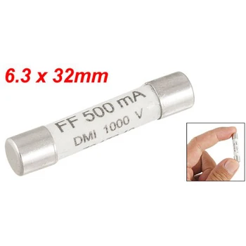 

Promotion ! 1000V 500mA 6.3 x 32mm White Ceramic Fuse for Multimeter