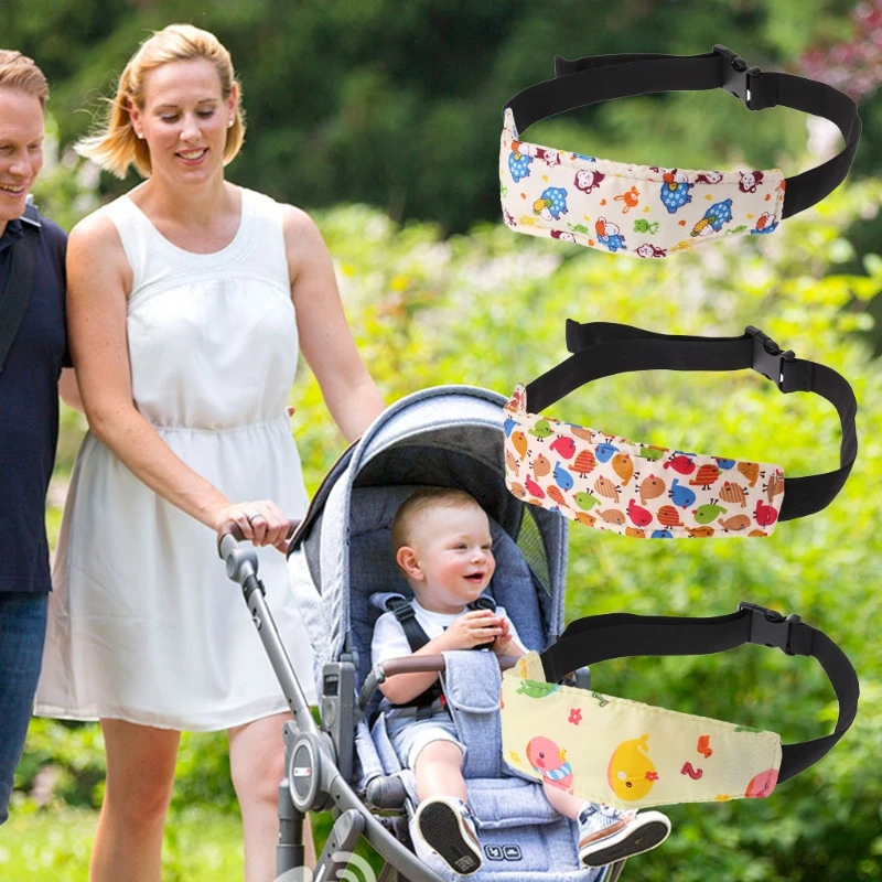 Baby Stroller Head Fixing Band Car Seat Belt Adjustable Sleeping