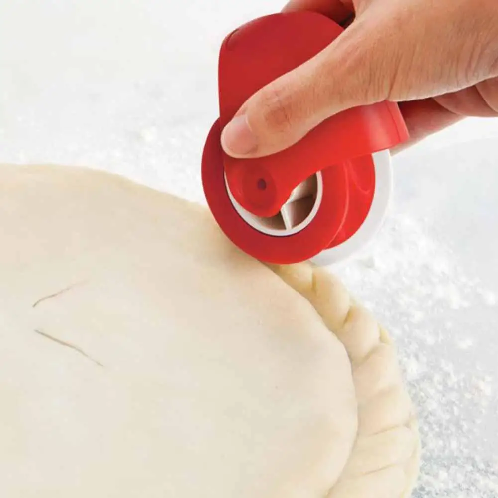 

Kind Dough Cutter Wheel Spaghett Noodle Rolling Cutter Pizza Lattice Wave Cutting Wheel Edge Twist Embossing Roller Decorator