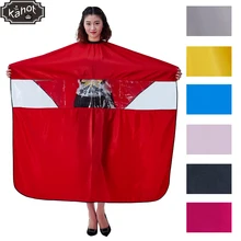 1x Salon Professional парикмахерские Накидки окном View для стрижки волос Обёрточная бумага окраска стиль платье парикмахерские дома лагерях ткань