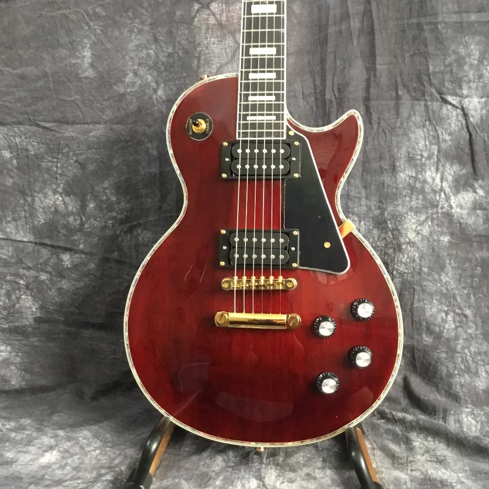 

New hot red electric guitar, high quality silver explosion guitar, real photo shows all colors can be