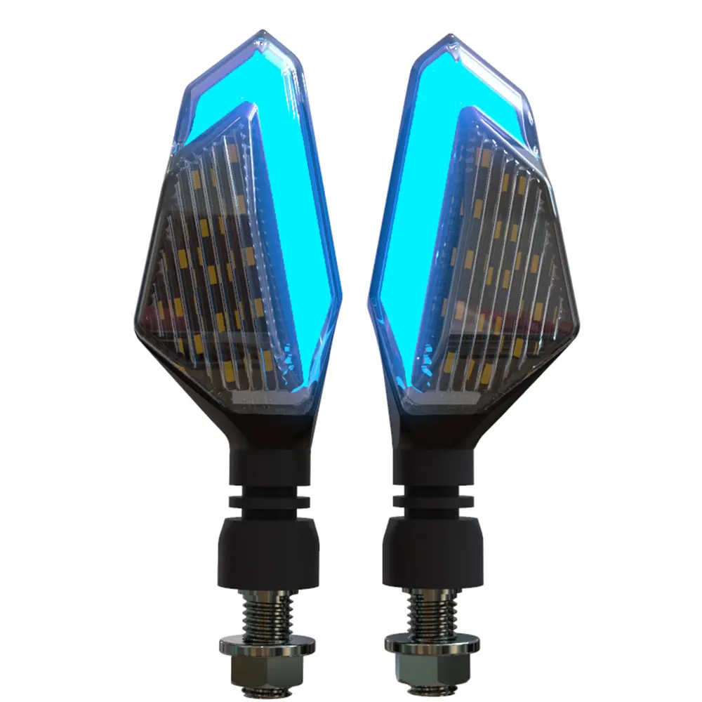 

2pcs Durable Turn Signal Light Motorcycle Refit Dual-Use Signal Lamp Universal LED Turn Signal Lamps Left Right Indicators Light