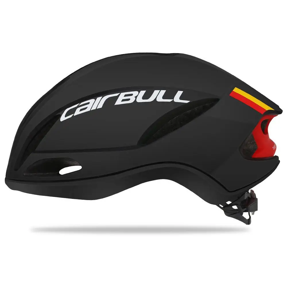 CAIRBULL велосипедный шлем легкий гоночный шоссейный MTB горный велосипед ветрозащитные велосипедные шлемы регулируемые 55-61 см защитные колпачки - Цвет: Black red