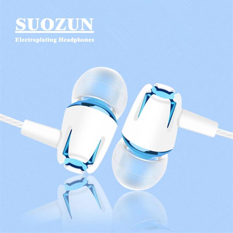 

SUOZUN In-Ear Connector Earbuds 3.5MM Wired Earphone with Microphone Noise Cancelling Headset for Xiaomi iPhone Samsung Mp3/Mp4