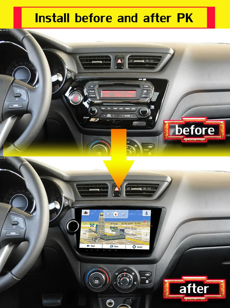 Clearance 2+32 android car dvd player GPS navigation 2 din car stereo 9 inch 1024*600 for Kia k2 RIO 2010 2011 2012 2013 2014 2015 2016 25 Clearance 2+32 android car dvd player GPS navigation 2 din car stereo 9 inch 1024*600 for Kia k2 RIO 2010 2011 2012 2013 2014 2015 2016 25