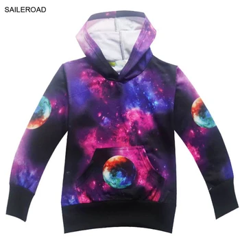 

SAILEROAD The Earth Universe Galaxy Children Kids Sweatshirt T Shirt 3-11Years Boys Girls Hoodies Sweatshirt T Shirts Spring