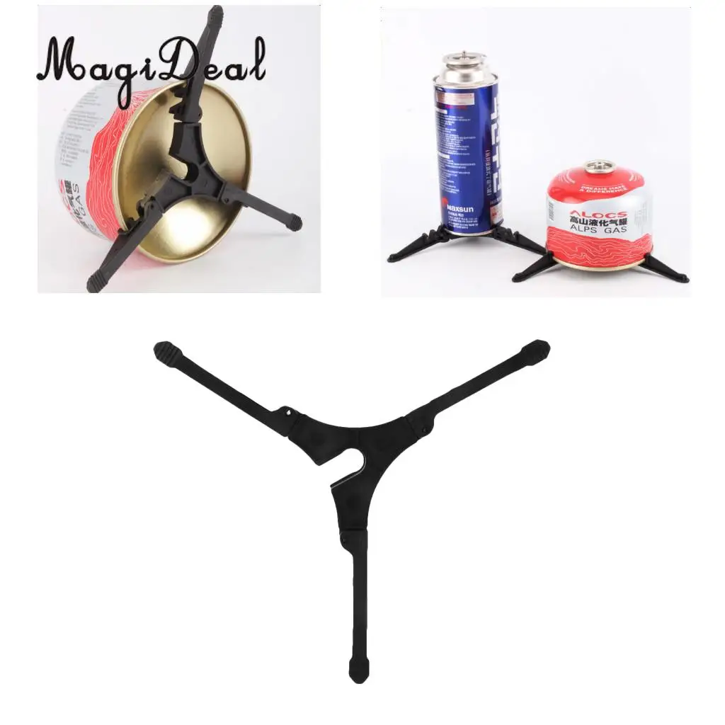 MagiDeal Lightweight Anti Slip Gas Canister Stand Tripod Support