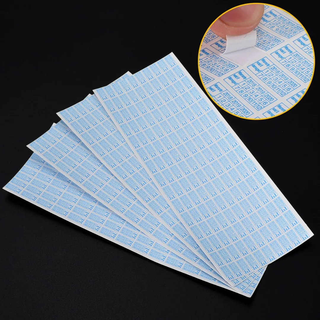 600pcs/lots 2018-2020 Warranty Void If Damaged Protection Security Label Sticker Seal
