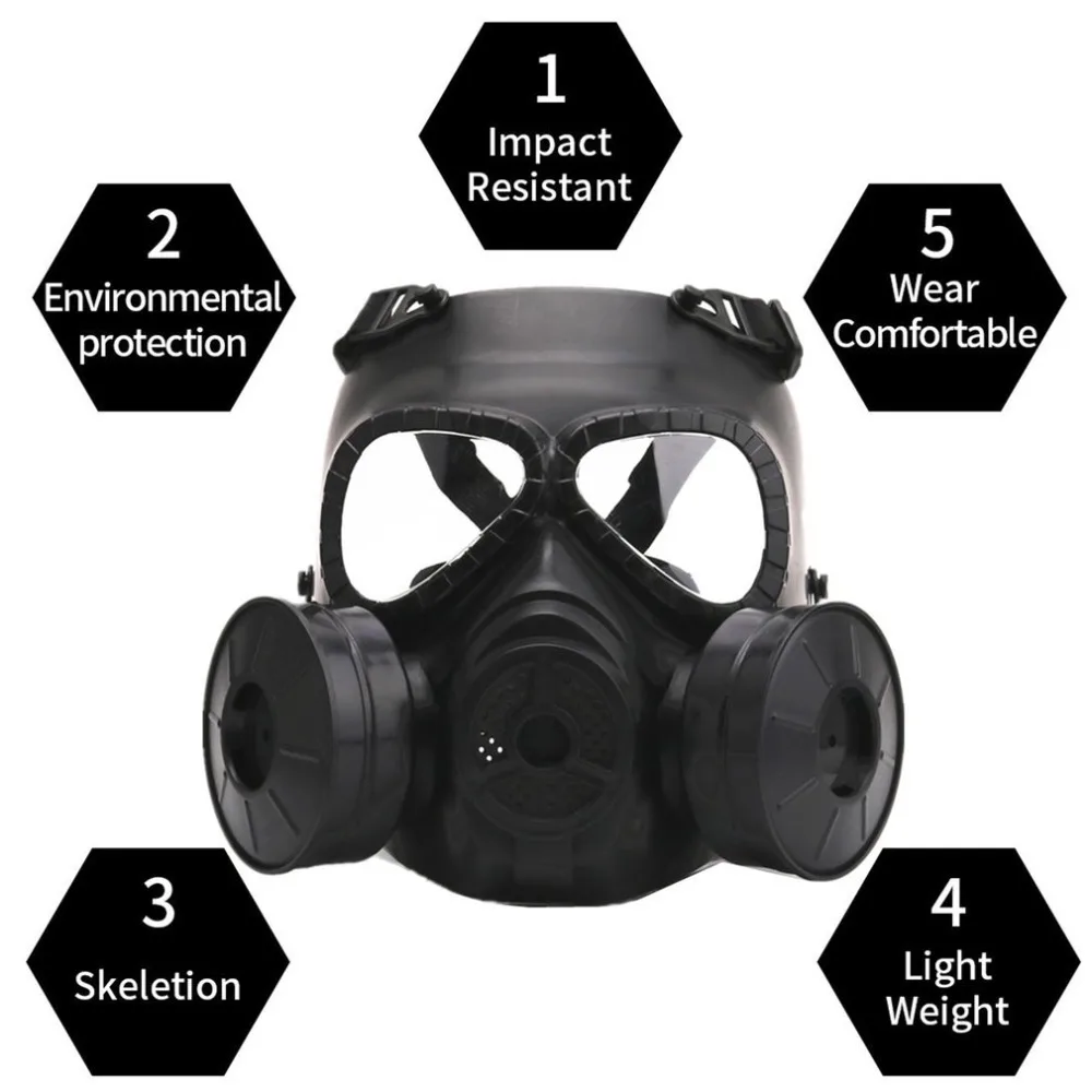 Горячая противогаз дыхательная маска креативный реквизит для сценического выступления для CS полевого оборудования Косплей защита Хэллоуин злой